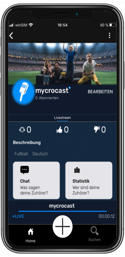 App als Sendestation