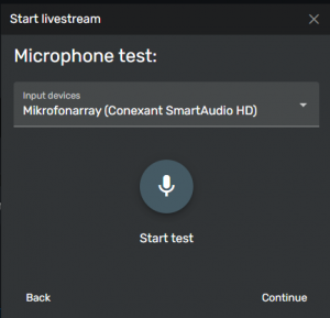 Microphone test